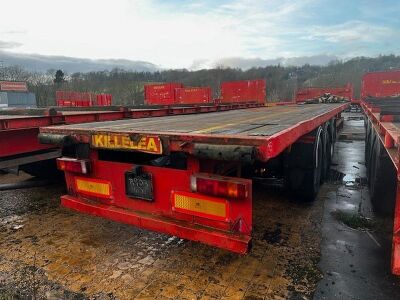 1991 Crane Fruehauf Triaxle Flatbed Trailer - 4