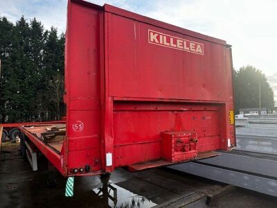 1998 Crane Fruehauf Triaxle Flatbed Trailer