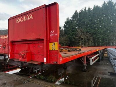 1998 Crane Fruehauf Triaxle Flatbed Trailer - 2