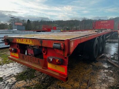 1998 Crane Fruehauf Triaxle Flatbed Trailer - 3