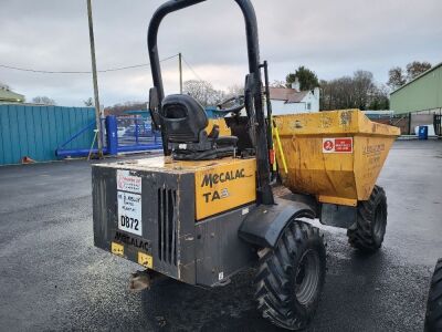 2019 Mecalac TA3H 3ton Straight Tip Dumper - 7