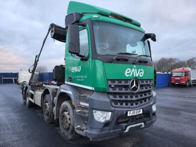 2015 Mercedes Arocs 3236L 8x2 Rear Lift Hook Loader