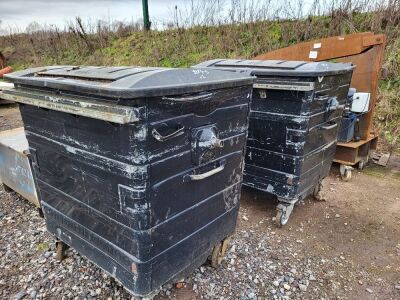 2x Continental 110 Wheelie Bins