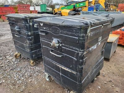 2x Continental 110 Wheelie Bins - 3
