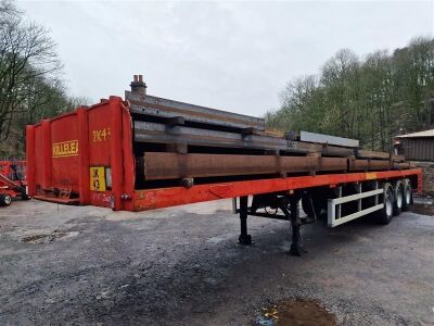 1997 Broshuis Triaxle Extending Flat Trailer