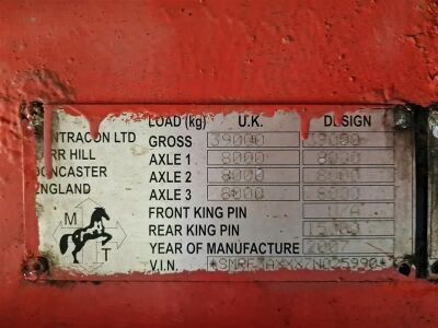 2007 Montracon Triaxle Extending Flat Trailer - 6