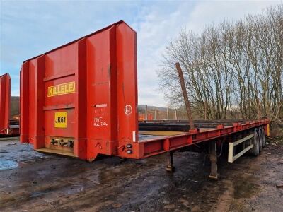 2007 Montracon Triaxle Extending Flat Trailer