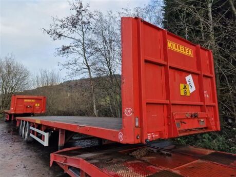 1997 Burg Triaxle Flat Trailer