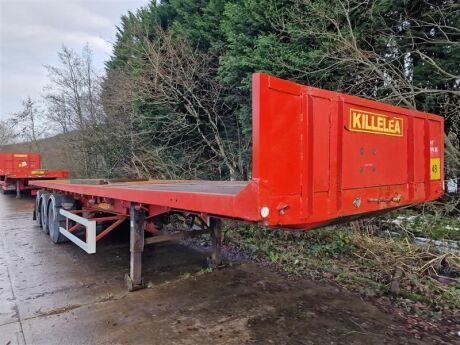 1990 Royce Triaxle Extending Flat Trailer