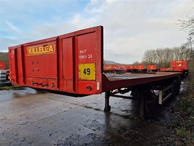 1990 Royce Triaxle Extending Flat Trailer - 2