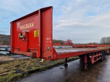 2001 M&G Triaxle Flat Trailer