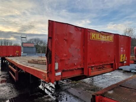 1986 Javelin Triaxle Extending Flat Trailer