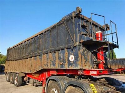 2011 Rothdean Triaxle Steel Body Coil well 75yrd³ Tipping Trailer - 2
