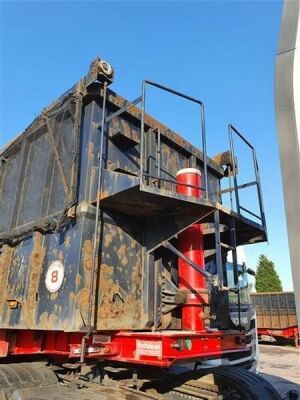 2011 Rothdean Triaxle Steel Body Coil well 75yrd³ Tipping Trailer - 6