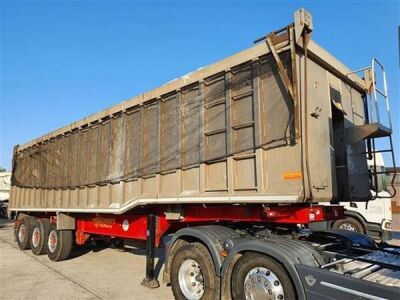 2013 Wilcox Alloy Body Steel Floor 75yrd3 Tipping Trailer