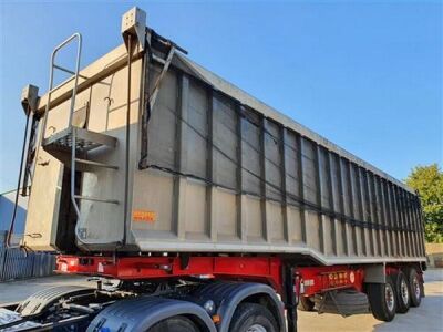 2013 Wilcox Alloy Body Steel Floor 75yrd3 Tipping Trailer - 2