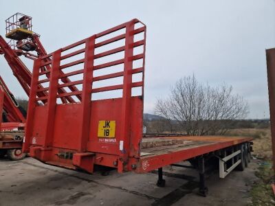 2004 SDC Triaxle Extending Flat Trailer