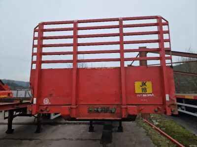 2004 SDC Triaxle Extending Flat Trailer - 2