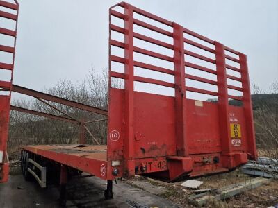 2004 SDC Triaxle Extending Flat Trailer