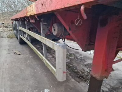 2004 SDC Triaxle Extending Flat Trailer - 9