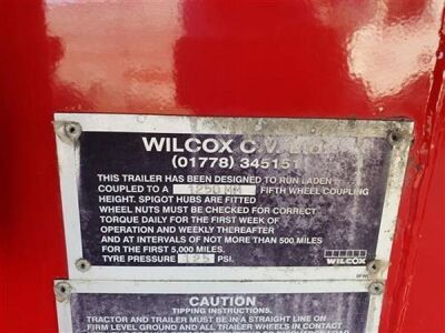 2013 Wilcox Alloy Body Steel Floor Coil Carrier 75yrd3 Tipping Trailer - 8