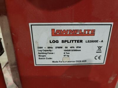 Lawnflite 6ton 230v Portable Log Splitter - 5