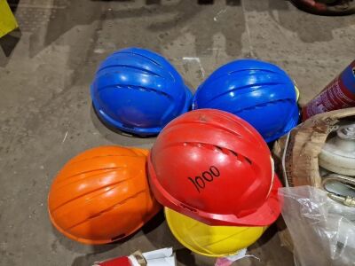 Box of Castors, Hard Hats. Fire Extinguisher & Safety Tape - 2