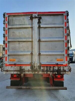 2013 Wilcox Alloy Body Steel Floor Triaxle 65yrd3 Tipping Trailer - 7