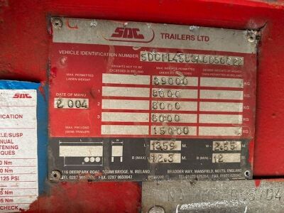 2004 SDC Triaxle Extending Flat Trailer - 6