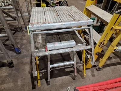 Folding Platform on Wheels & 3 x Folding Alloy Steps - 2