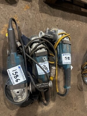 3x Makita 110v 9" Grinders