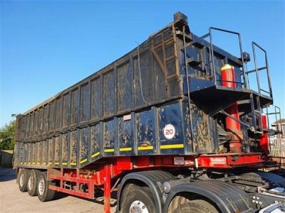 2014 Rothdean Triaxle Steel Body Coil well 75yrd³ Tipping Trailer - 2