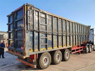 2014 Rothdean Triaxle Steel Body Coil well 75yrd³ Tipping Trailer - 3