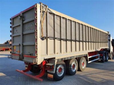 2014 Wilcox Alloy Body 75yrd3 Triaxle Tipping Trailer - 3