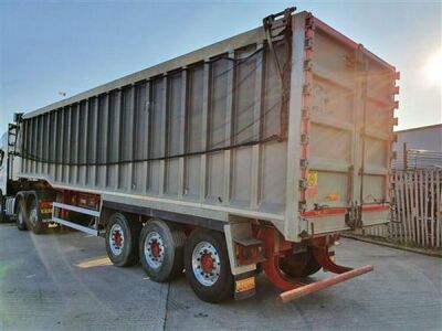 2014 Wilcox Alloy Body 75yrd3 Triaxle Tipping Trailer - 4