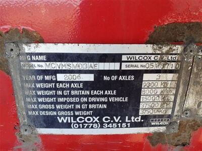 2006 Wilcox Alloy Body 65yrd3 Tipping Trailer - 9