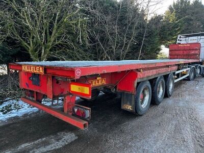 2008 SDC Triaxle Extending Flat Trailer