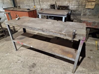 2 x Steel Workbenches