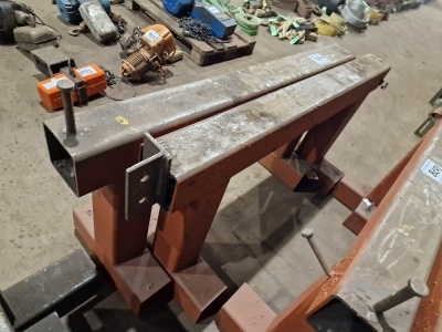 2x Heavy Duty 1500mm Steel Trestles - 4