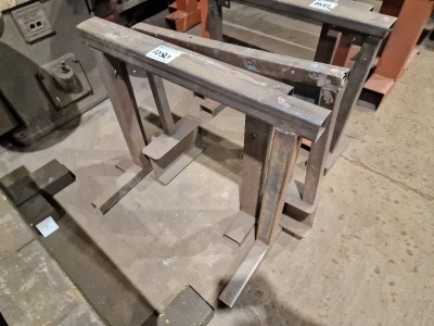 3x Heavy Duty Steel Trestles