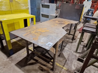 2x Steel Work Benches