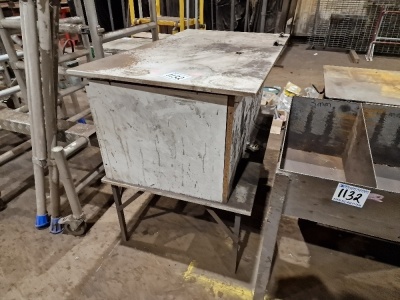 Steel Small Workbench, Storage Bin & Table - 3