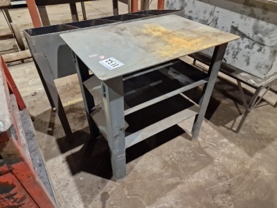 Steel Small Workbench, Storage Bin & Table - 4