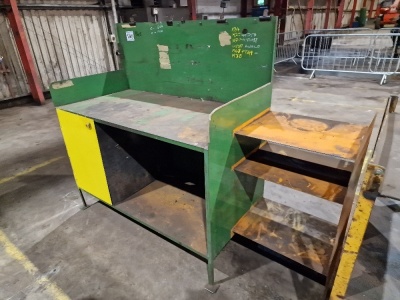 Steel Workbench & Shelf Unit - 3