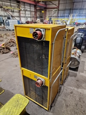 2x Master B22 EPA 3 Phase Heaters