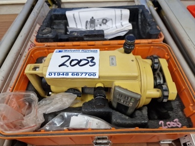 Topcon DT-106 Electronic Thedolite, Tripod & Measure - 2