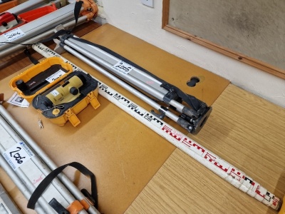 Datum AL24 Automatic Level, Tripod & Measure