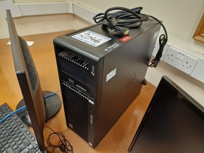 HP Z440 Tower Workstation, Mouse, Keyboard & Monitor - 3