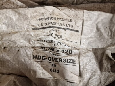 Approx 60 x M36 x 120 8.8 Nuts Bolts & Washers - 3