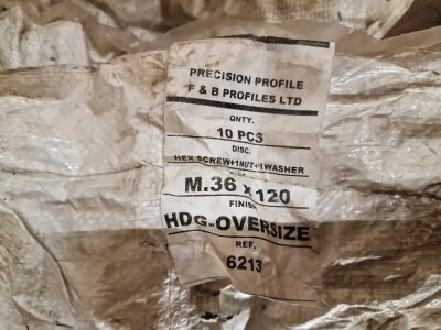 Approx 50 x M36 x 120 8.8 Nuts Bolts & Washers - 2